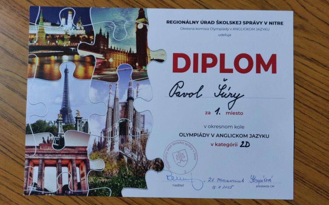 Okresné kolo olympiády v anglickom jazyku