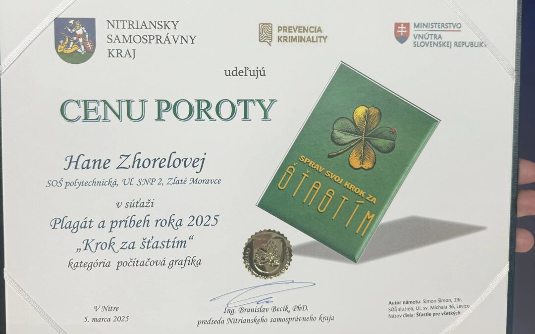 PLAGÁT A PRÍBEH  ROKA 2025 : Krok za šťastím